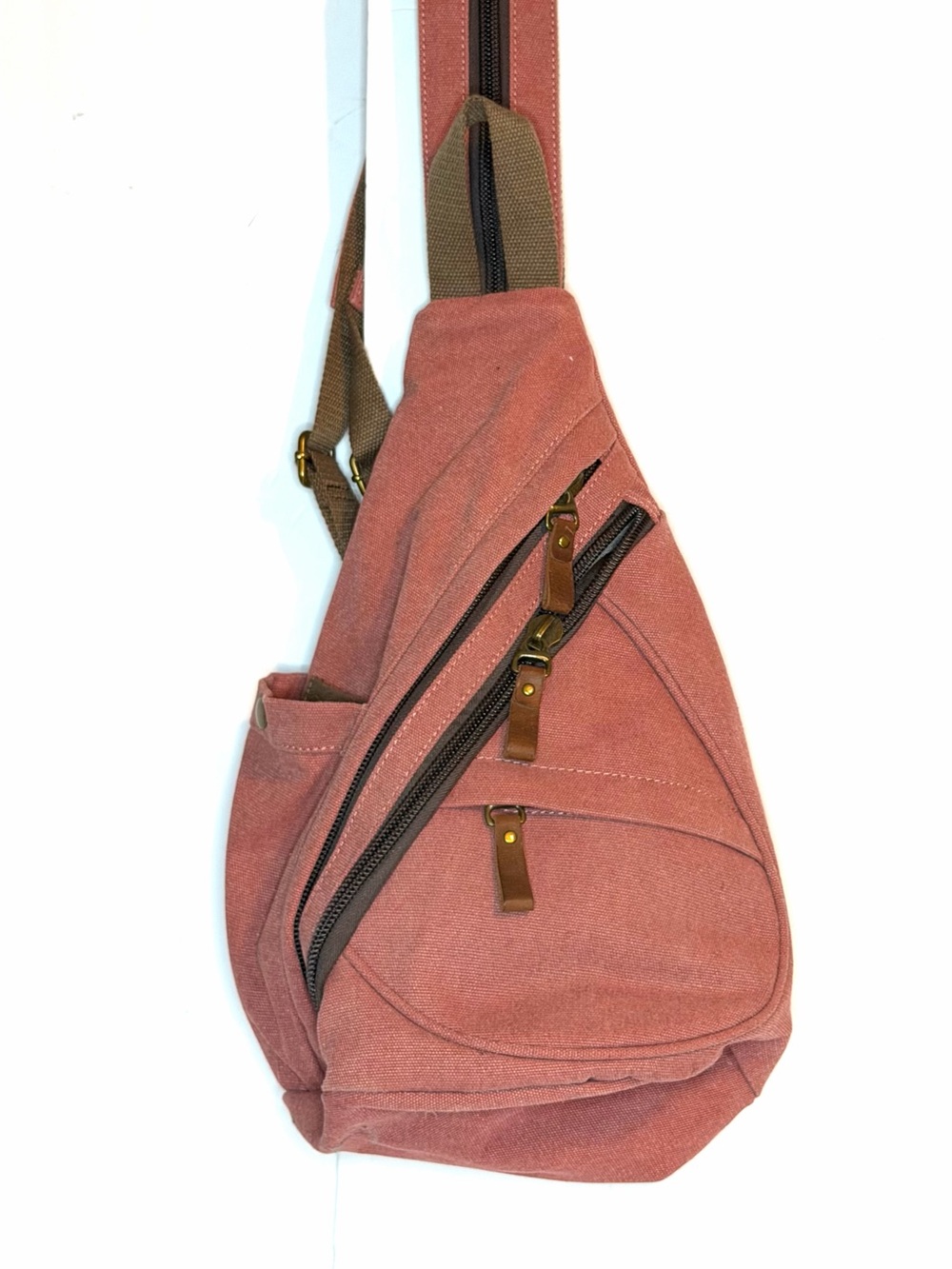 Canvas Casual Coral Conceal weapon Sling Bag